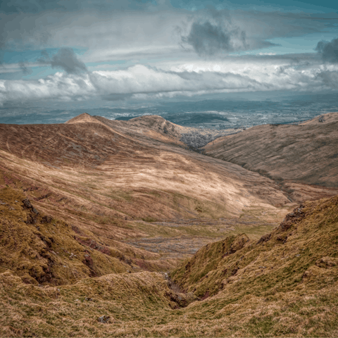 Pull on your hiking boots and explore the Brecon Beacons National Park, located right on your doorstep