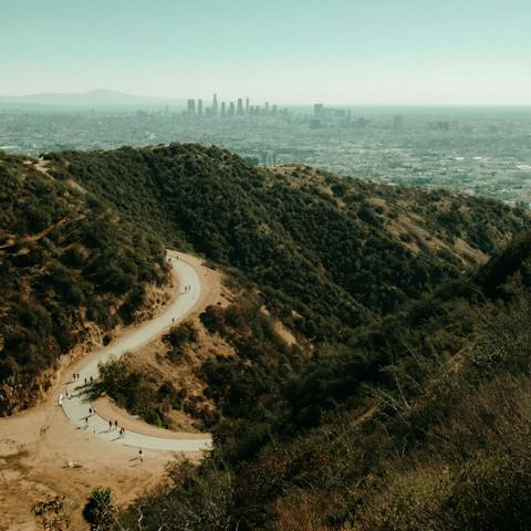 Hike Runyon Canyon to get your day underway, just five minutes from your home