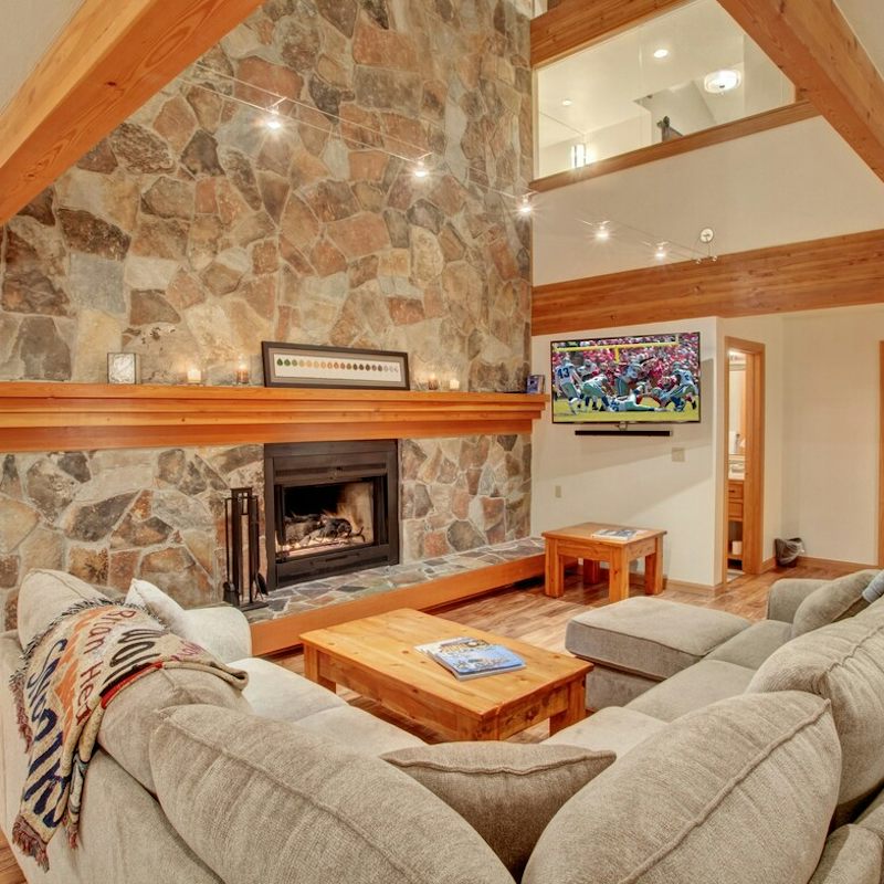 Relax in front of the fire for a chilled-out movie night