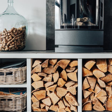 Get toasty-toed by the wood burner