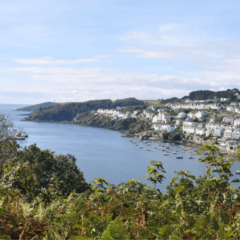 Stroll the 4-mile circular route around Fowey and the harbour