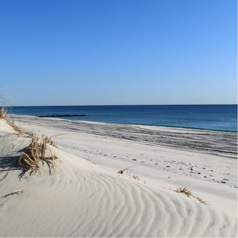 Walk to the beach in less than twenty minutes