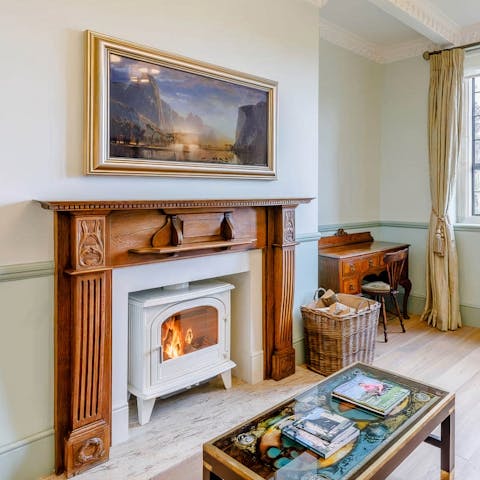 Cosy up in living rooms with log burners and original features