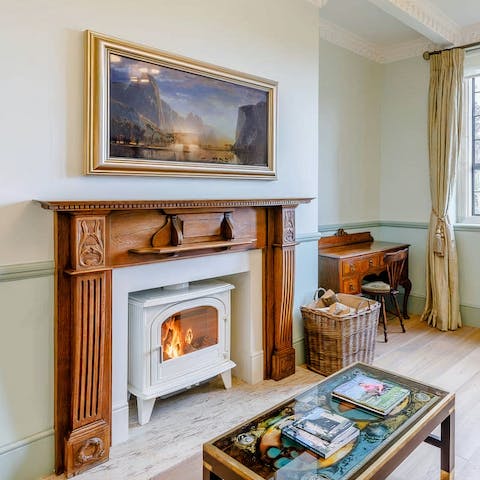 Cosy up in living rooms with log burners and original features