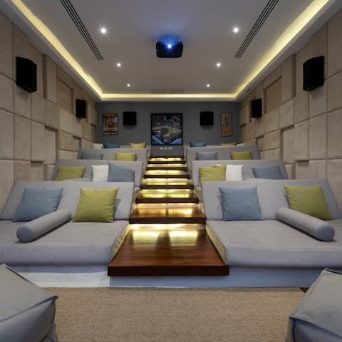 Come together in the cinema room for family movie nights