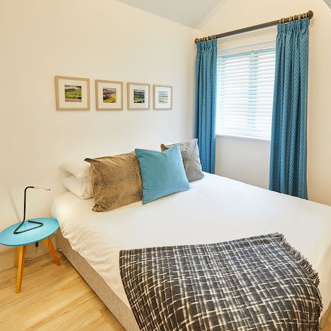 Enjoy a restful night's sleep in the sumptuous bedroom