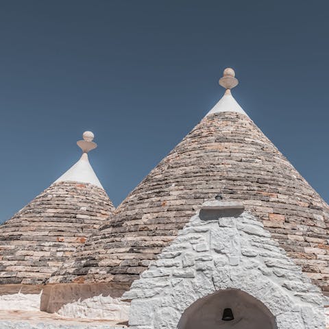 Stay in a historic trullo bursting with character