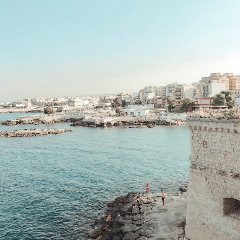 Take a day trip to Monopoli, less than an hour's drive