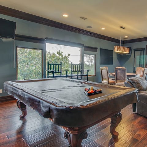 Start a pool tournament over in the games room 