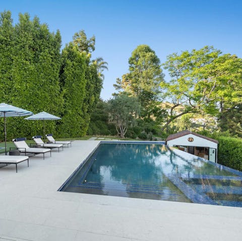 Feel a wonderful sense of wellbeing while lounging by the pool