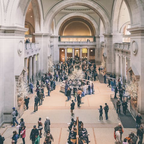 Browse the galleries at the Metropolitan Museum of Art – it's a ten-minute walk away