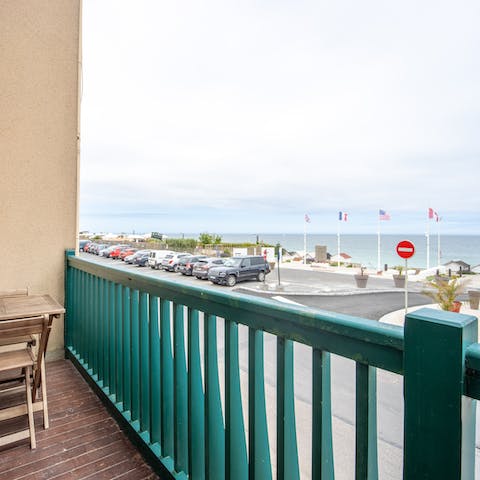 Enjoy your morning coffee on the balcony amidst the fresh sea air