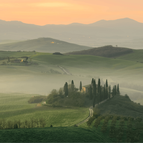 Immerse yourself in the beauty of the Tuscan countryside 