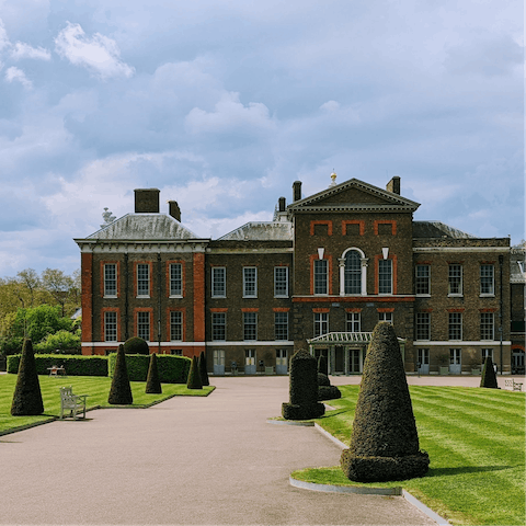 Go for a gentle stroll through Kensington Gardens, a twelve-minute walk from home