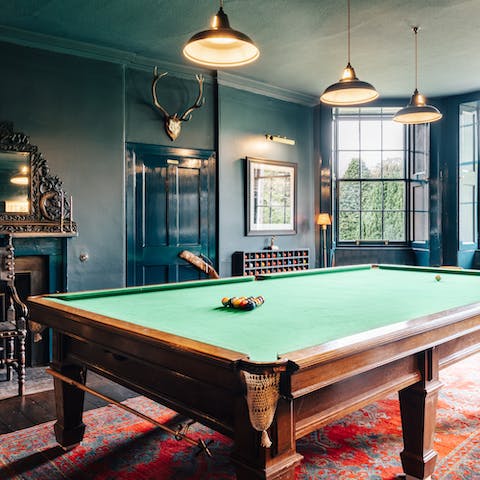 Let your competitive spirit loose in the games room after dinner