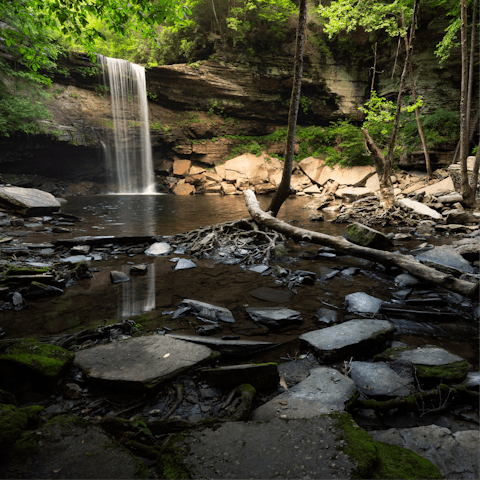 Hike the Ranger Falls trail, only minutes away by car