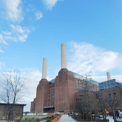 Stay just a short walk from Battersea Power Station's restaurants, bars, and shops