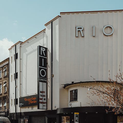 Head into trendy Dalston and catch an indie film at the Rio
