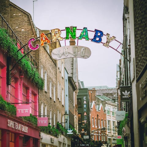 See what Soho is all about when you go shopping on Carnaby Street