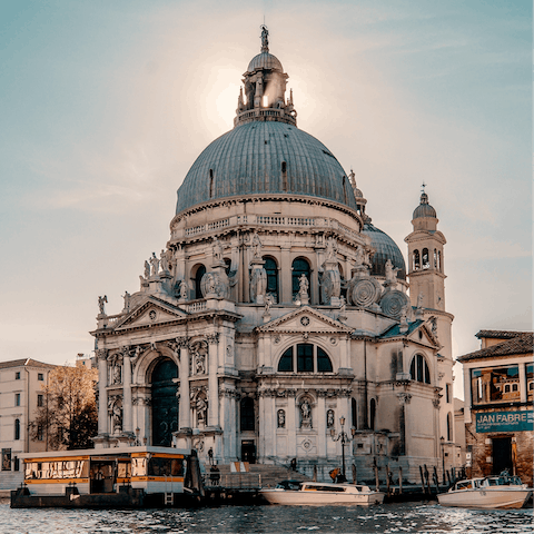 Stay in Dorsoduro, just a short walk from the waterfront basilica
