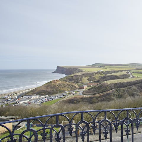 Enjoy the unbeatable views of Saltburn's cliffs