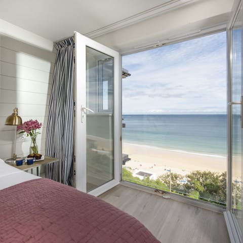 Throw open the doors on sunny summer mornings and enjoy that salt sea air from your bed