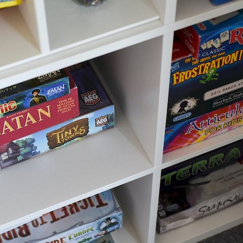 Raid the kids' room and have a games night