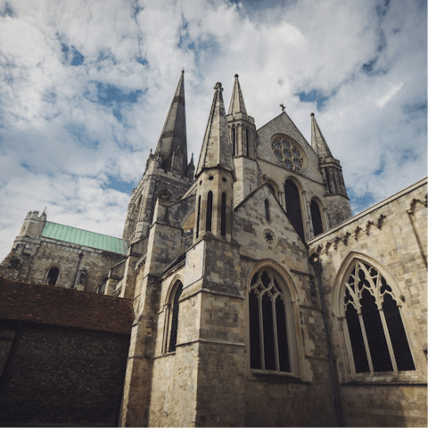 Take a day trip to nearby Chichester and explore its cathedral