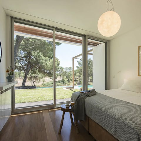 Wake up to the glorious Portuguese sun with the floor-to-ceiling windows