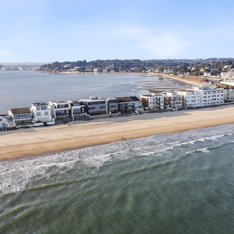 Step out the door and directly onto Sandbanks Beach