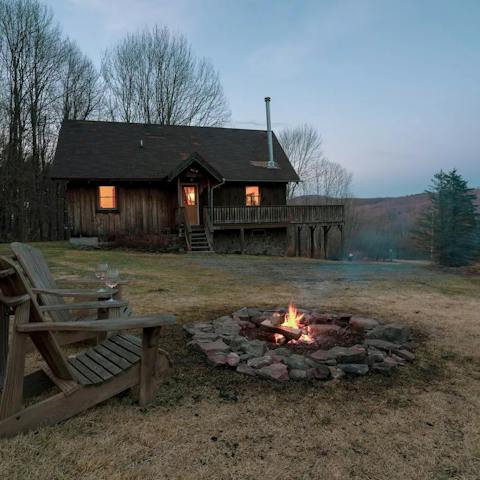 Enjoy life in the great outdoors whilst staying warm by the fire pit