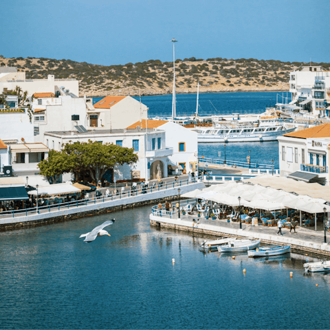 Explore Agios Nikolaos, only a short walk from your apartment