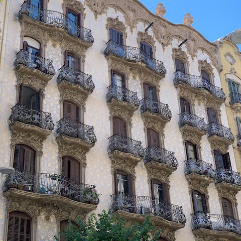 Explore Eixample – home to some of the city's finest modernist architecture