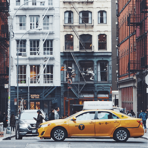 Step outside and stroll the atmospheric streets of SoHo 