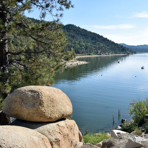 Make a splash as you dive into Big Bear Lake