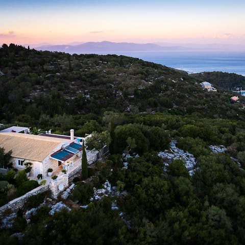 Prepare for sensational sunsets from this one-of-a-kind retreat