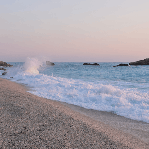 Drive to any one of the gorgeous beaches in under ten minutes