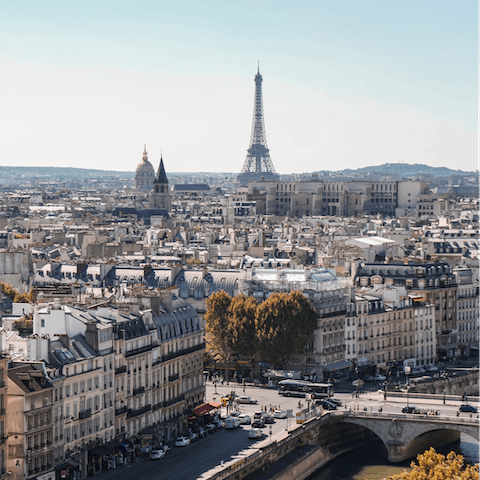 Take the short drive or metro ride into the heart of Paris