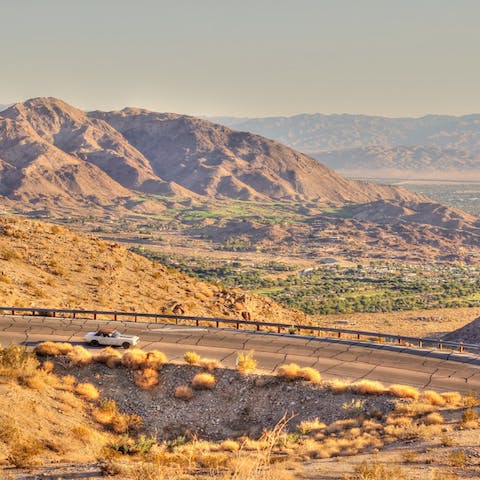 Explore the Coachella Valley, just a twenty-minute drive away