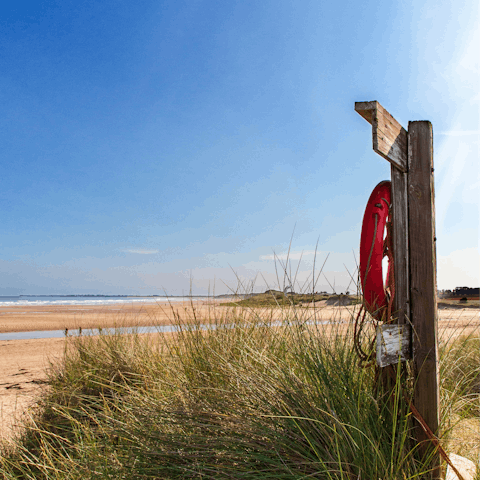 Explore the beautiful Northumberland coast – your home is a short walk from Amble with its beach, harbour and cafes