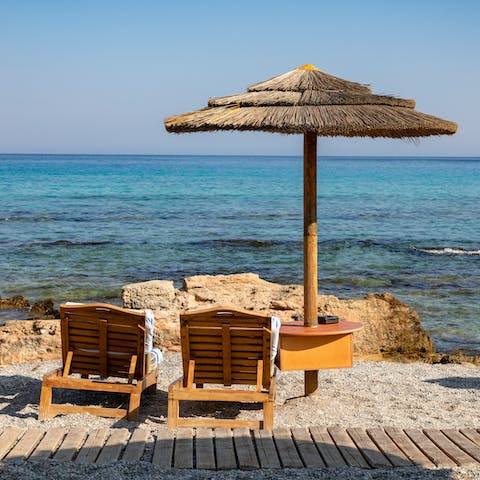 Hop down to Ixian beach – an eight-minute drive down the road