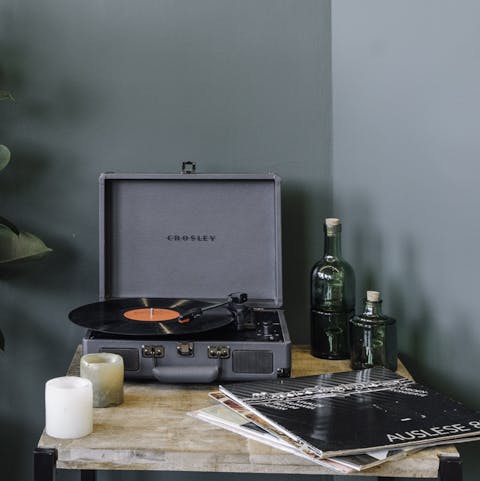Fill the house with music from the record player