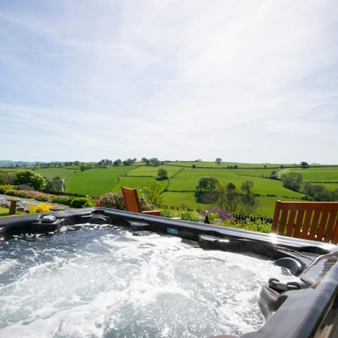 Soak in the hot tub after long days spent exploring the local area