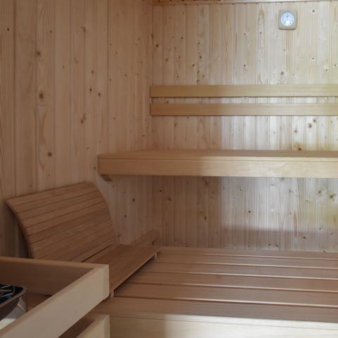 Treat your self to total relaxation from the sauna  
