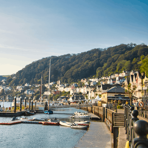 Peruse the antiques and boutiques along the River Dart waterfront