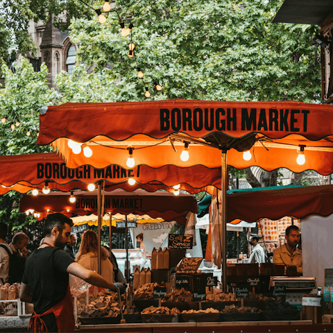 Ride the Northern Line to Borough and visit the famous market