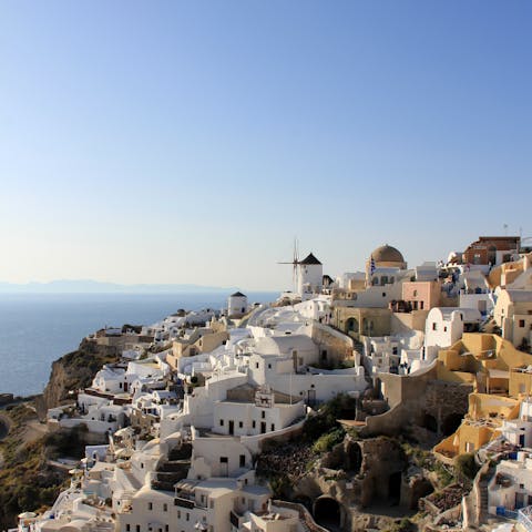 Explore Santorini from a sought-after location in Thera