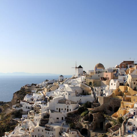 Explore Santorini from a sought-after location in Thera