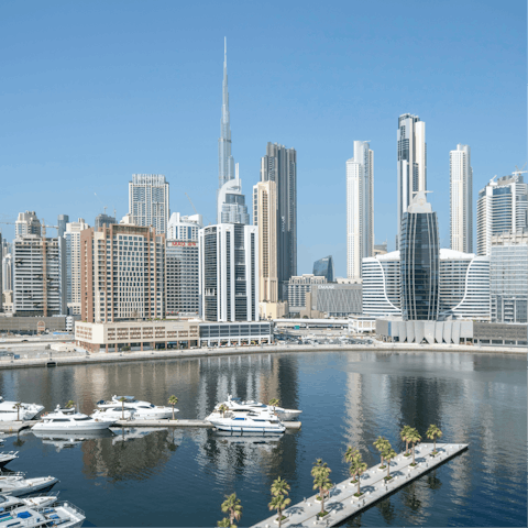 Explore Business Bay and go cycling along the Dubai Water Canal