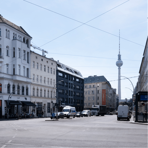 Take an eight-minute walk to the bustling Rosenthaler Platz
